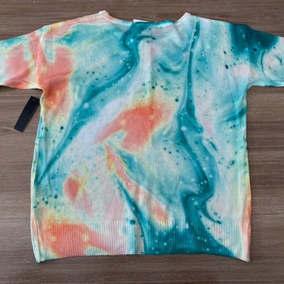 FATE WOMENS BRAND NEW TIE DYE DESIGN LONG SLEEVE SWEATER - Picture 3 of 4